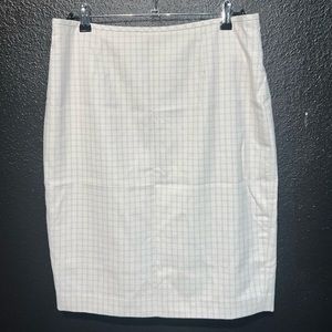 Calvin Klein Shepherds Checkered Pencil Skirt